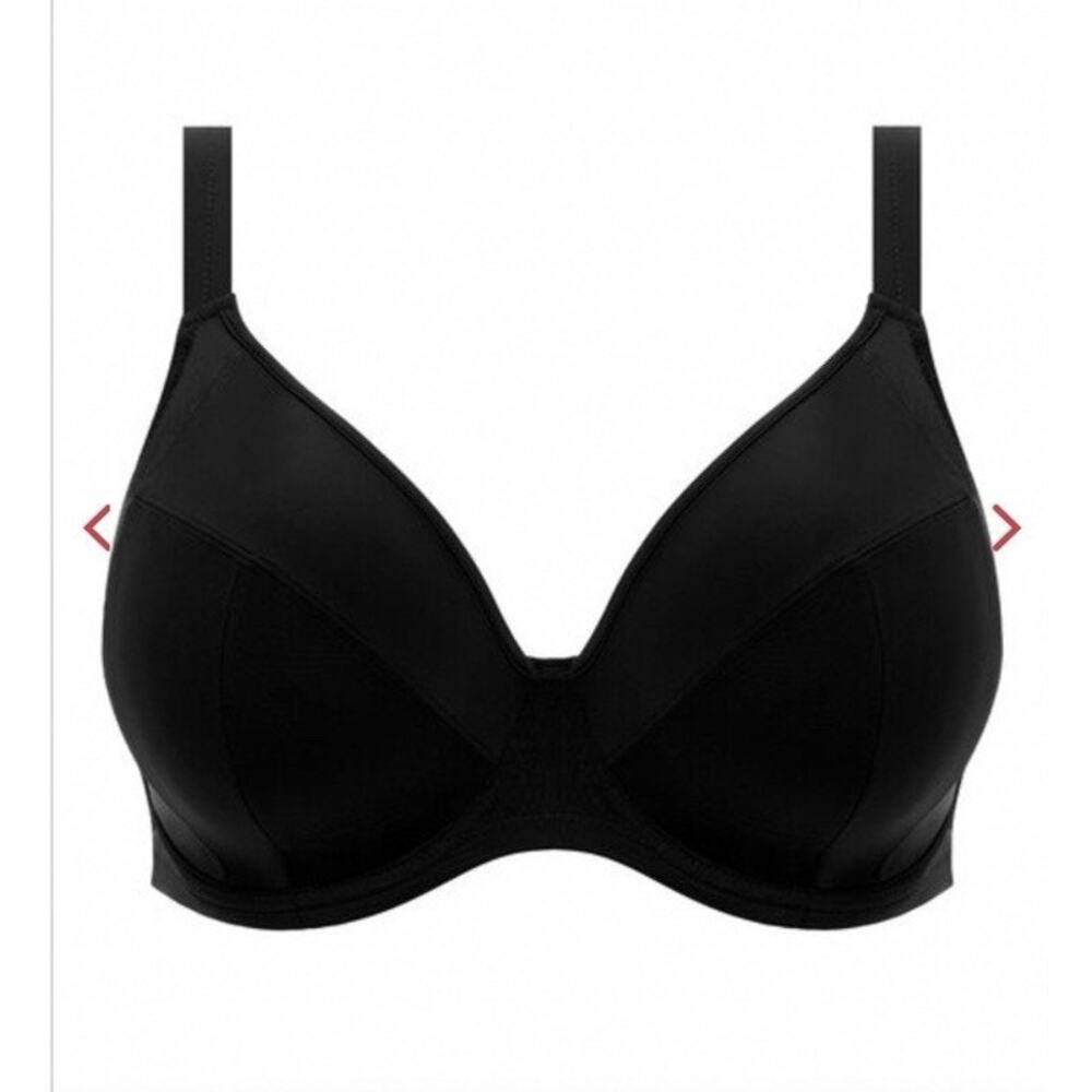 Elomi Essentials US 40M Black Plunge Underwire Bikini Top Style ES7504BLK - Picture 10 of 10